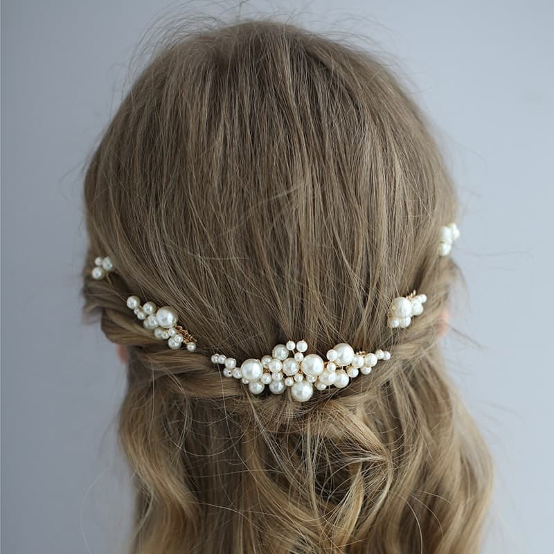 Bridal Pearl Pin & Comb Set (32-Piece)
