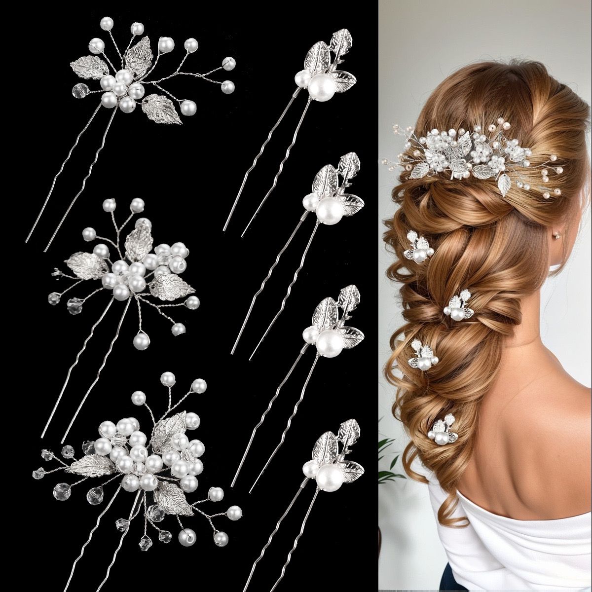 Crystal Hair Accessory Collection (7-Piece)